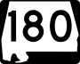 State Route 180 marker