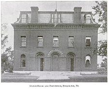 The previous U. S. Custom House, front on Church Street, Burlington, Vermont (1901)