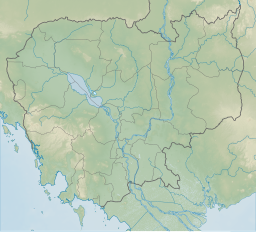 Location of Tonle Bati in Cambodia.