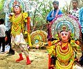 Chhau dancers in a village of Jharkhand