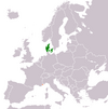 Location map for Denmark and Monaco.