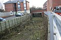 The empty trackbed at Didsbury prior to re-opening