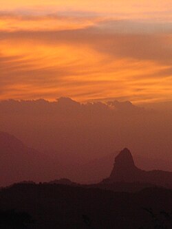 Sunset between Agordat and Keren