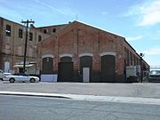 Boiler house, lime kiln house and repair shop of the historic Beet Sugar Factory. The building is listed in the National register of Historic Places.