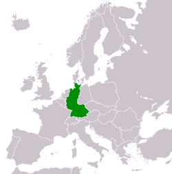 Location of West Germany