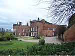 Longford Hall and attached garden wall