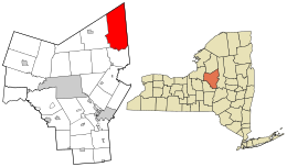 Location in Oneida County and the state of New York.