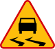 波兰的小心路滑标志
