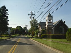 Clintonville United Methodist Church along PA 308