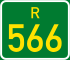 Regional route R566 shield