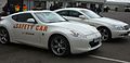 The SF safety cars parked in the paddock at Silverstone Circuit (2010)