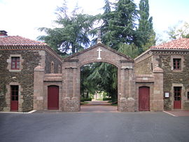 The main entrance to Bellefontaine Abbey
