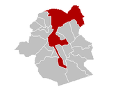 Map of Brussels.