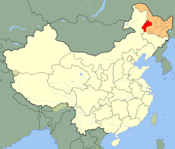 齐齐哈尔市在中国黑龙江省的地理位置