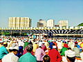 Image 39An urban congregation for Eid-ul-Azha prayers in Dhaka. (from Culture of Bangladesh)