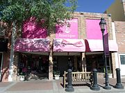 This historic building was once the “El Rey Theatre”. It was built in the 1920s and is located at 7009 N. 58th Ave. The theatre is now gone, however the structure houses (2013) the Pink House Boutique. It is listed in the Glendale Arizona Historical Society.