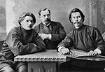 高尔基、Konstantin Piatnitsky和Stepan Skitalets，1902年