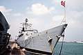 HMS London (F95) docked in port during Operation Desert Shield.