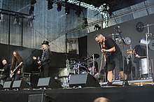 Hunter during a concert in Wrocław in 2022