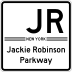 Jackie Robinson Parkway marker