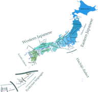 Distribution of Japonic languages