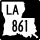 Louisiana Highway 861 marker