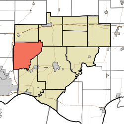 Location in Warrick County
