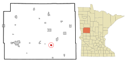 Location of Vining, Minnesota