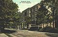 The hospital shown in a postcard from about 1915