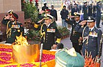 Service days: Tri Service Chiefs paying homage on Navy Day, 2012