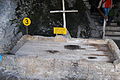 Grave of Saint Beatus at the entry to the Beatus Caves, Beatenberg, Switzerland