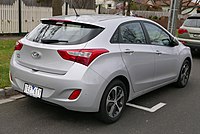 Hyundai i30 five-door (rear; second facelift)