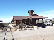 Different view of the 19th Century Railroad Station of Goldfield.