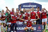 Arsenal after winning the 2018–19 league title