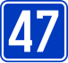 Expressway 47 shield}}