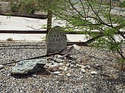 The Wyatt Earp symbolic tombstone as it once looked