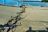 Cracks found in Cataingan Port following the quake