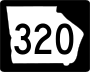 State Route 320 marker