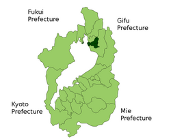 东浅井郡位置图