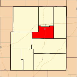 福尔斯镇区在蔡斯县的位置