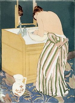 Woman Bathing Cassatt, c. 1890–91