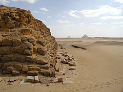 The northwest corner of the mastaba