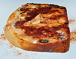 Cinnamon toast can be made with cinnamon baked in, or just sprinkled on top.