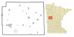 Location of Dalton, Minnesota