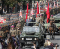 The squadron escorting President Lech Kaczyński during the 2007 Armed Forces Day parade.