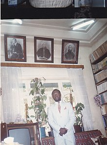 Sheikh Jamal al-Din al-Qasimi Family Library in Damascus accommodating students from around the World like this Nigerian researcher Dr. Abdul-Fattah Adelabu in the 1990's