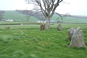 Stone Circle near St Colmac Farm