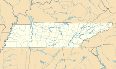 A map showing the locations of the two teams in Tennessee