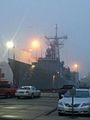 USS ELROD one month prior to her decommissioning at Naval Station Norfolk. USNS Comfort and USS Gonzales are visible in the background