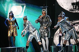 Verka Serduchka performing "Dancing Lasha Tumbai" in Helsinki (2007)